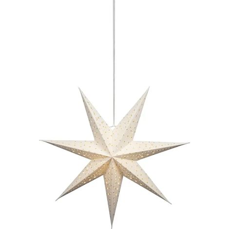 Étoile de Noël en papier avec LED blanc chaud Ø58 × 24,5 cm (1/4)