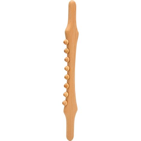 8 perles bâton de massage en bois anti-fatigue désincrustation raclage corps entier points de déclenchement (1/5)