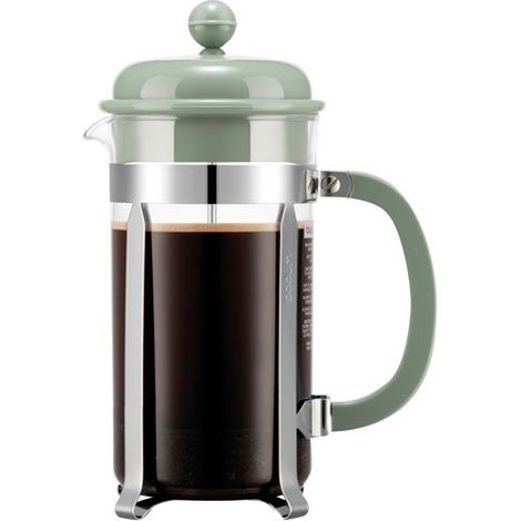 CAFETIÈRE À PISTON 8 TASSES KAKI & INOX - CAFFETTIERA BODUM 1263162 (1/2)