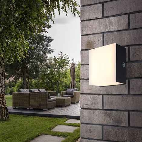 Wandlampe Wohnzimmerleuchte Wandleuchte Flurlampe LED Touchdimmer schwarz B 10cm
