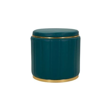 Pouf london avec queue de rangement, ø 46,5x44 (1/5)