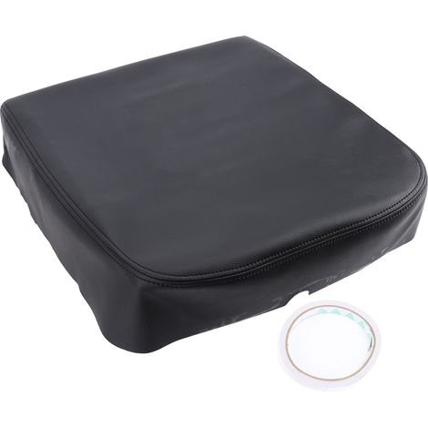 Housse de protection pour Console centrale de voiture, cuir Pu microfibre, résistant à l'eau, confortable, anti-rayures, noir (1/5)