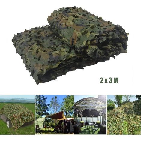 2x3M Filet de Camouflage Décoration Militaire Parasol Chasse en Plein Air (1/4)