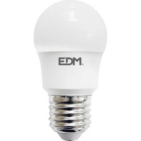 Ampoule LED Sphérique EDM E27 8,5W 1000lm 6400K Lumière Froide Ø4,5x8,6cm (1/2)