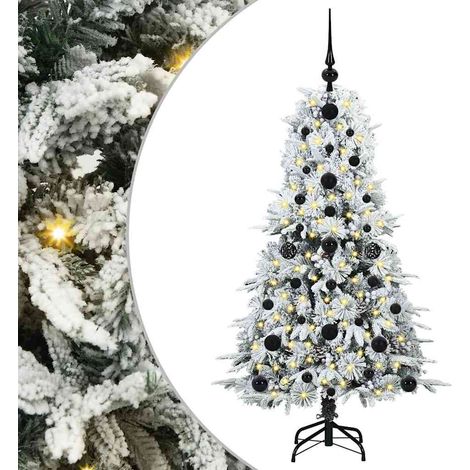 Sapin de Noël，Arbre de Noël Artificiel à Branches Articulées Vert 120 cm CFW66798