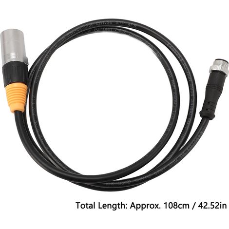 Ortviai Câble Ethernet M12 5 broches vers RJ45, étanche IP65, blindé, 108 cm, pour usage intérieur/extérieur (1/4)