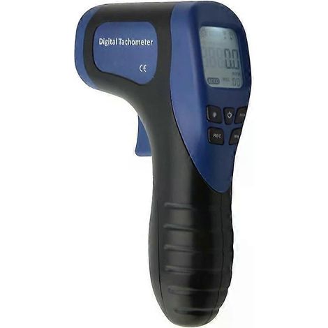 HONORNIC - Tachymètre professionnel numérique LCD, tachymètre laser sans contact, plage de mesure 2,5-99 999 tr/min, style pistolet de vitesse (1/5)