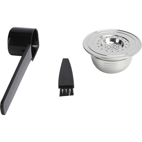 Kit de capsules de café avec cuillère, goupillon, joints et filtre à café réutilisable, compatible avec Bialetti. (1/5)