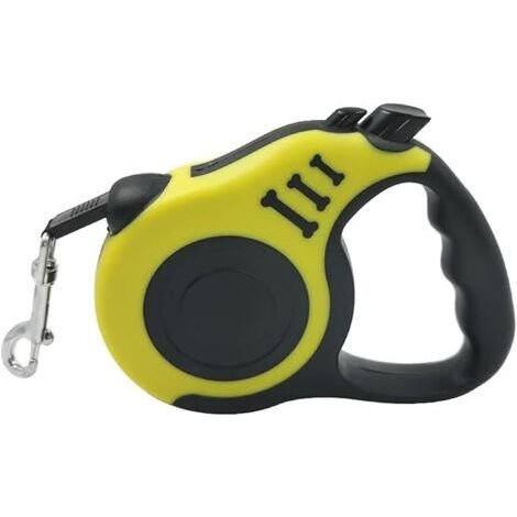 Laisse rétractable pour chien, tracteur télescopique automatique, ruban pour chien, ruban pour animaux de compagnie 16 pieds, durable et pratique, avec poignée antidérapante, convient aux chiens de pe (1/5)