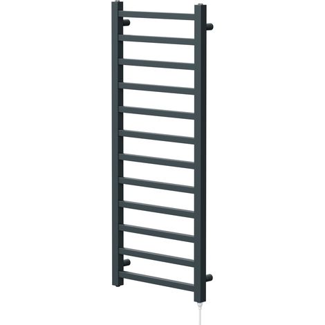 Blaine Anthracite 1200mm x 500mm Straight Electric Heated Towel Rail (1/5)