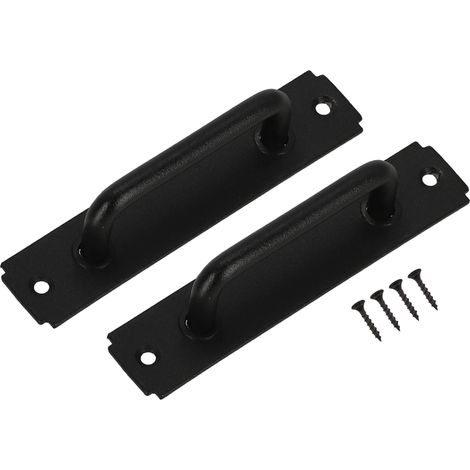 Maniglia per mobili, cassetti e ante, colore nero classico, 12 cm, set da 2 pezzi. (1/5)