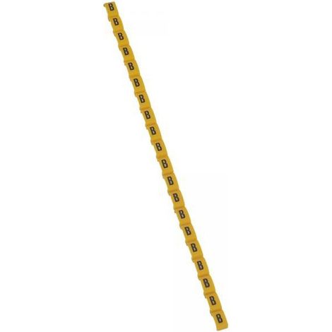 Legrand 038411 Duplix marker letter "B" yellow (600pcs) - international color code