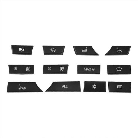 Kit de 12 boutons de commande pour interrupteur de chauffage/climatisation BMW F07 GT/F10/F11 F01/F02 (1/5)