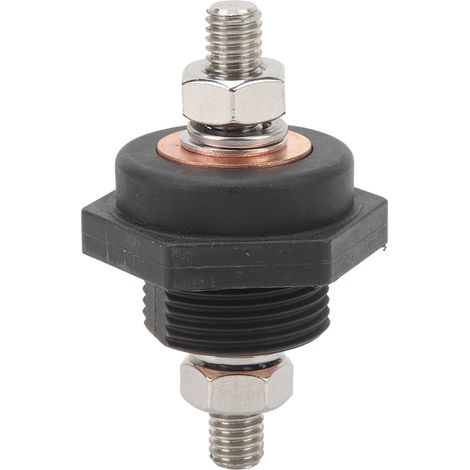 Bornes de batterie à panneau 3/8 pouce, connecteurs DC12V fiables et efficaces pour systèmes d'alimentation de voitures, bateaux, yachts, noir (1/5)
