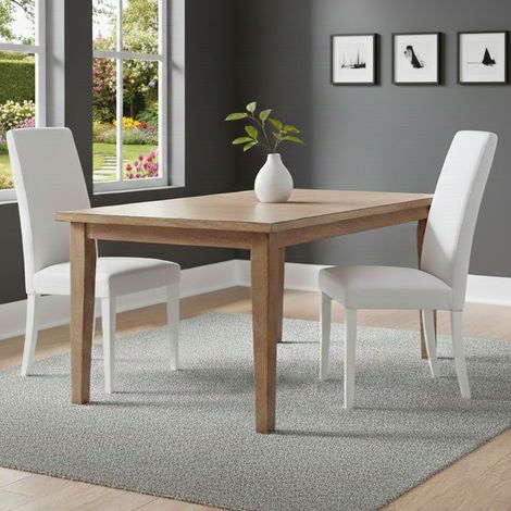Ferraris Stuhlset, 2 Stühle, Gepolstert, Lackeffekt, Weiß (1/5)