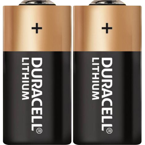 Piles au lithium Duracell CR2 – Lot de 2 – Haute puissance 3V – Pour thermomètres, lampes, appareils électroniques
