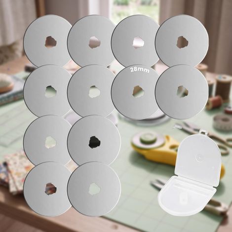 Lames de Rechange pour Cutter Rotatif 28mm: Sans échelle (1/5)