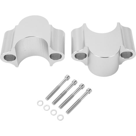 Support de rehausse de guidon moto 28mm, collier universel hauteur 30mm, remplacement pour WR250F 2015‑2017, argent (1/5)