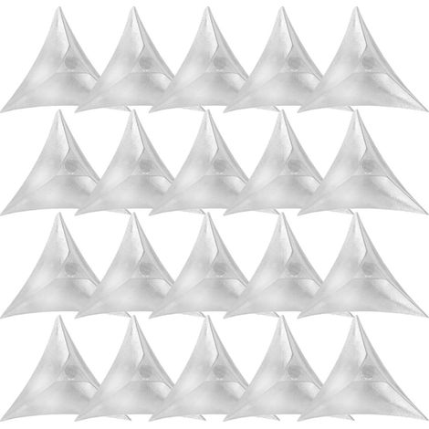 Coins D’Angle Triangulaires Anti-poussière pour Meubles, 200 Pièces Coin Poussière Escalier, Forme Triangulaire, Installation Facile, pour Armoires et Tiroirs (1/5)