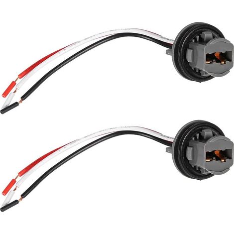 Portalampade Diurne 500, Connecteur de Support de Lampe 2 Pièces T20 Prise Adaptateur de file du support d'ampoule 7443 Connecteur de feux de freinage LED Voiture (1/5)