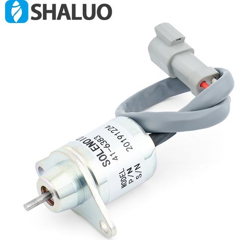 41-6383 flame shut-off solenoid valve, 12V fuel shut-off solenoid valve, emergency stop solenoid valve.