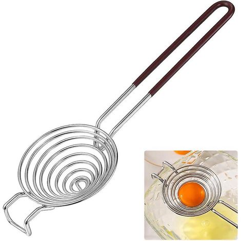 sparateur De Blanc D'oeuf Et De Jaune D'oeuf-extracteur De Blanc D'oeuf-304 Acier Inoxydable-jaune D'oeuf Et Blanc D'oeuf Filtre-oeuf Trieur-outil (1/5)
