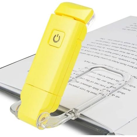 Lampe de Lecture LED Rechargeable par USB, Clip Pliable avec 3 Niveaux de Luminosité, Idéale pour Lire au Lit YYV (1/4)