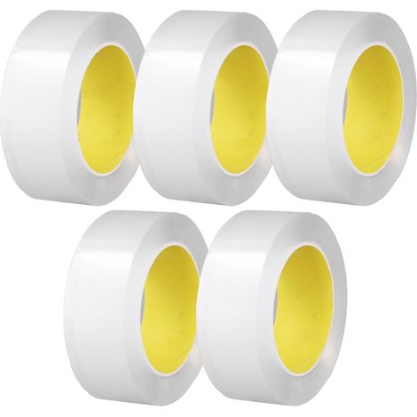 rouleaux de ruban adhésif double face transparent de 5 m pour murs, tapis, photos et décorations. (1/5)