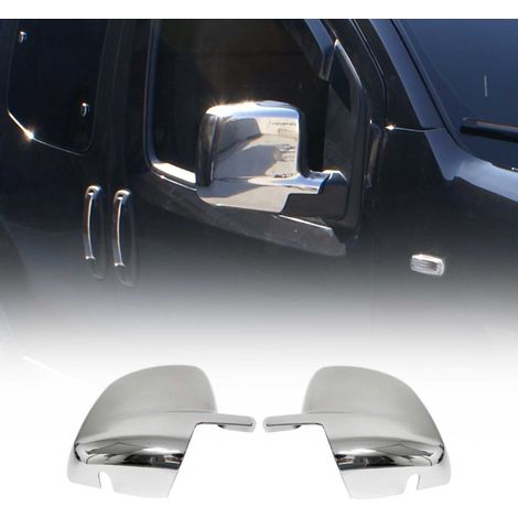 Coques de Rétroviseurs pour Fiat Fiorino 2008-2021 en Acier Chromé Argent (1/5)