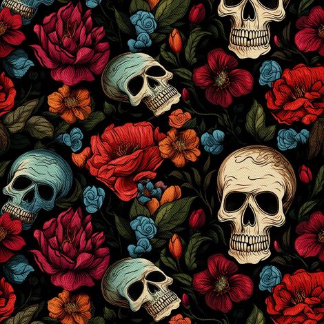 Tela Oxford decorativa para exteriores - Motivo de calavera I DX4628 (1/5)