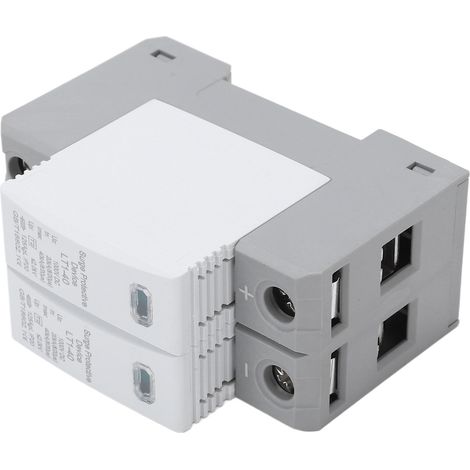 DC 2P 40KA 1000V Überspannungsableiter, Überspannungsschutz, modulares Design, flammhemmend, schnelles Ansprechverhalten, 2-poliger Überspannungsableiter für Photovoltaikanlagen. (1/5)