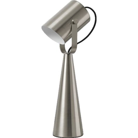 Lámpara de Mesa Tessan en Metal Plateado