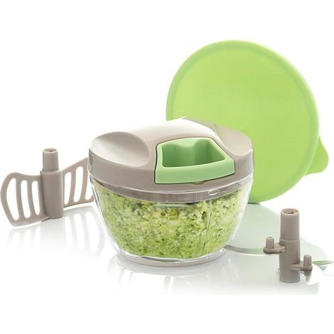 Tritatutto Manuale Da Cucina Compatto Con 4 Livelli Di Taglio Regolabili