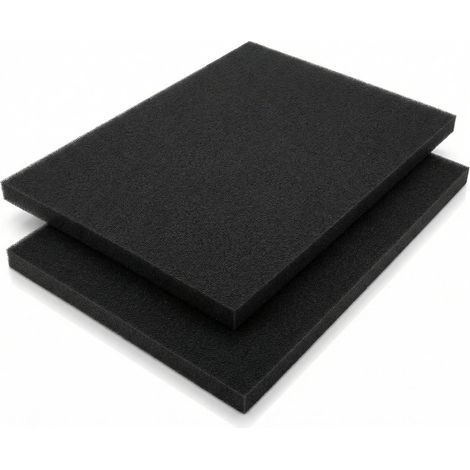 2pcs Mousse Filtre a Air 300x210x15mm Universelle Filtre Mousse Aspirateur Plaque Filtrante à Découper Filtrante pour a Air Moto Scooters Tondeuse Hotte Aspirante Tronçonneuse et Aspirateur (1/5)