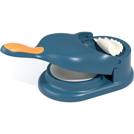 Pressa per ravioli multifunzionale 2 in 1, facile da pulire, macchina per la pasta manuale, utensile da cucina blu. (1/5)