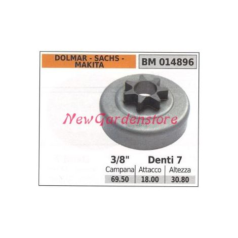 Pignone dolmar motore motosega 3/8' denti 7 014896