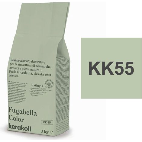 Kerakoll FUGABELLA COLOR KK55 resina stucco piastrelle mosaici marmi 3 KG (1/2)