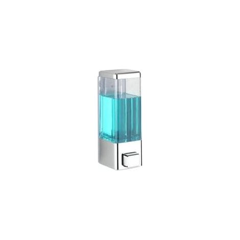 Chrom Seifenspender 480 ml Wandmontage Kunststoff automatisch modernes Design für Badezimmer Desinfektionsmittel- und Seifenspender transparent ohne Bohren und leicht zu reinigen FLITI (1/4)