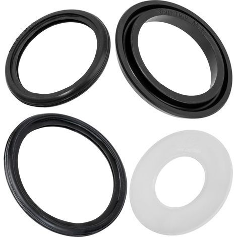 Lot de 4 joints d'étanchéité pour cloche, bassin, tuyau de chasse et de vidange - Compatible avec Geberit 816.418.00.1 240.282.00.1 362.771.00.1 387.282.00.1 (1/5)