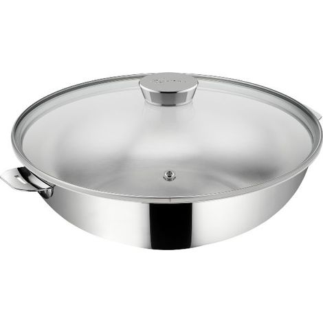 Wok avec couvercle 26cm inox - Lagostina - 12138042026