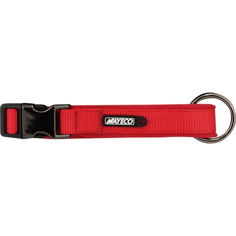 Collaro di neoprene rosso 25mm x 45-55 cm