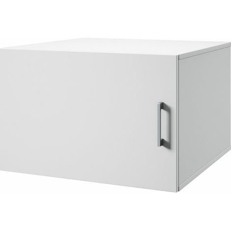 Armario colgante para baño Novdele 104, Blanco, Montada en la pared, Número de puertas: 0, 44x67x67cm, Aglomerado laminado, Número de cajones: 0