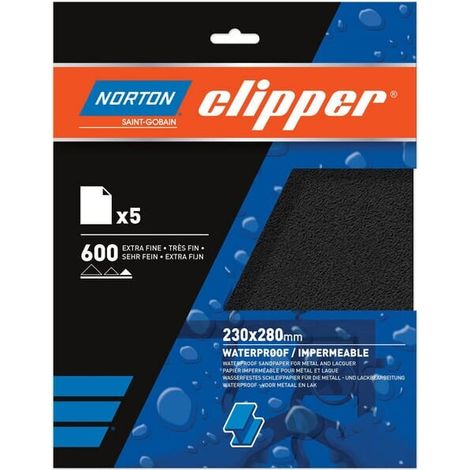 Papel de lija 230x280mm T489 K240 NORTON 66261118256