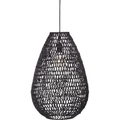 Suspension "Etel" Métal & Papier diamètre 38 cm Atmosphera - Noir - Noir - (1/4)