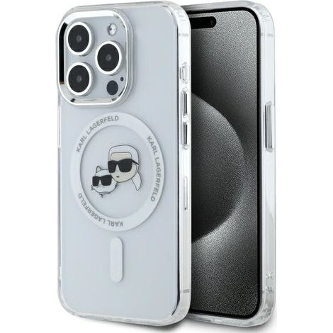 Karl Lagerfeld MagSafe iPhone 15 Pro Hülle Weiß (1/5)