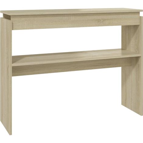 vidaXL Tavolino Consolle Rovere Sonoma 102x30x80 cm Legno (1/5)