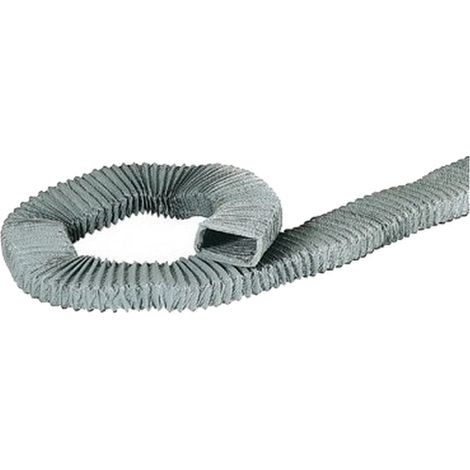 Atlantic – Gaine souple rectangulaire PVC 80mm – Longueur 10m – Tissu PVC standard avec armature acier – Pour réseaux de VMC en espaces réduits