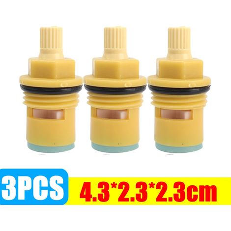Lot de 10 cartouches de remplacement universelles en plastique pour robinets de cuisine et de salle de bain. Accessoires inclus.