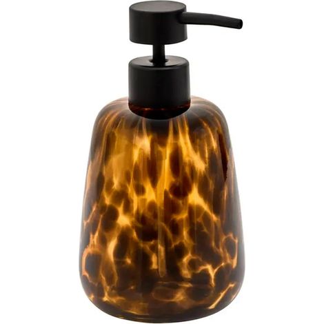 Distributeur de Savon en Verre "Dotty" 400ml Marron (1/4)