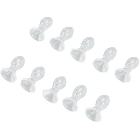 10 Embouts en Silicone pour Prothèses Auditives Contour d'Oreille, Dômes Amplificateurs Auditifs, Kit de 10 Pièces de Rechange (1/5)
